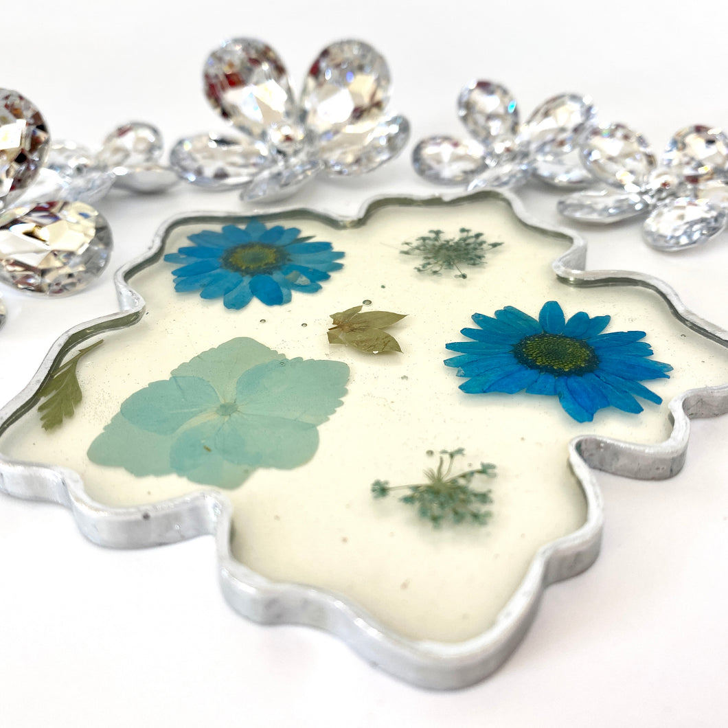 Flower Coaster - Blue Daisies