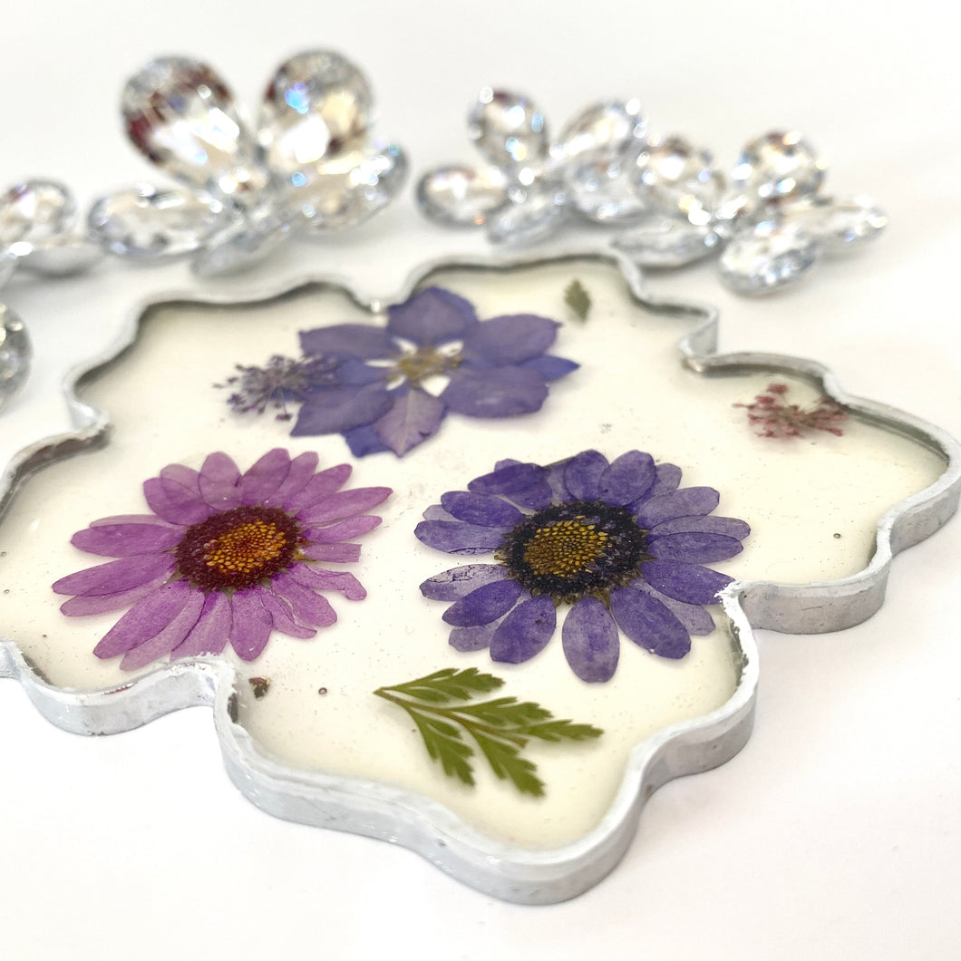 Flower Coaster - Purple Flowers